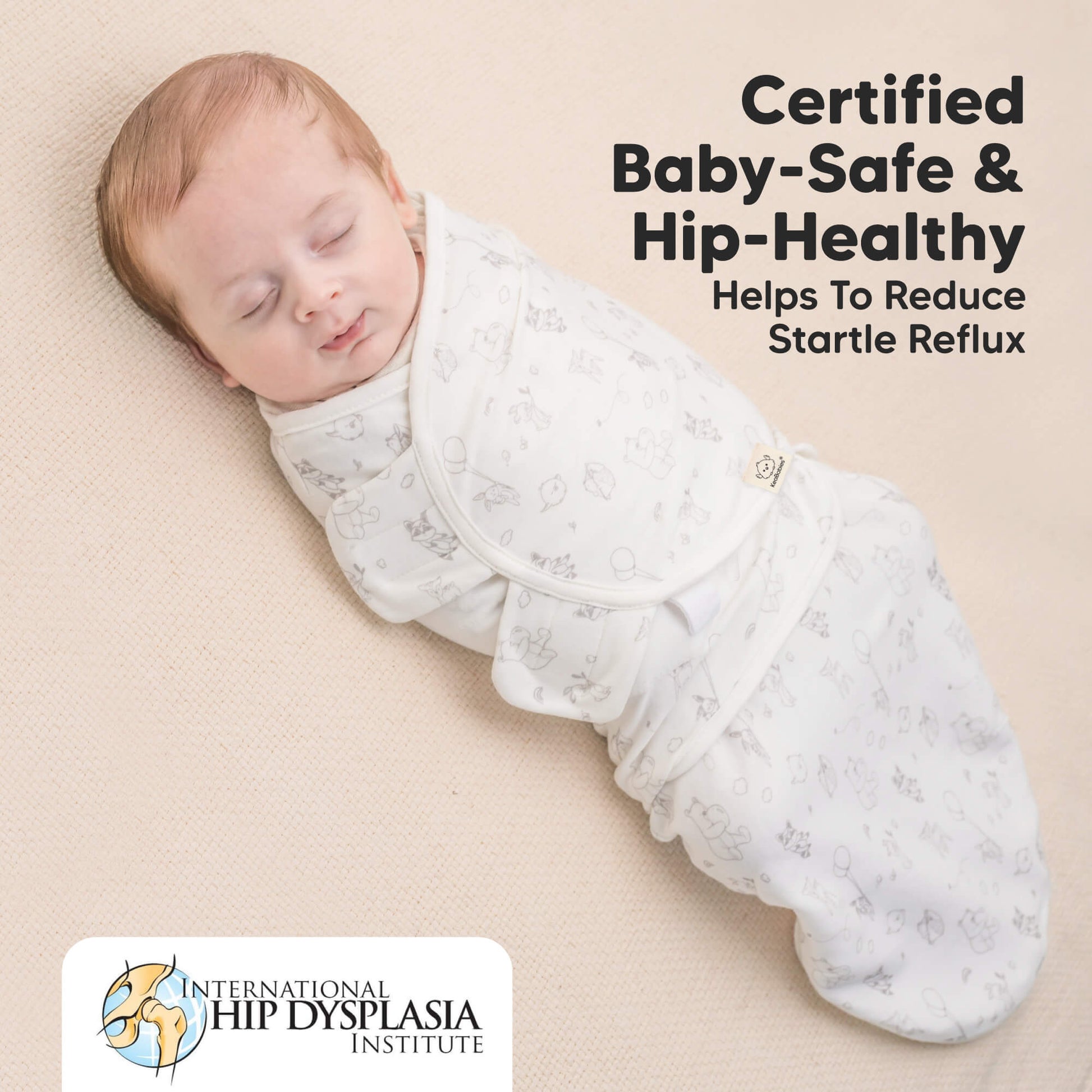 KeaBabies Soothe Zippy Baby Swaddles 3 Pack - Sage image 6