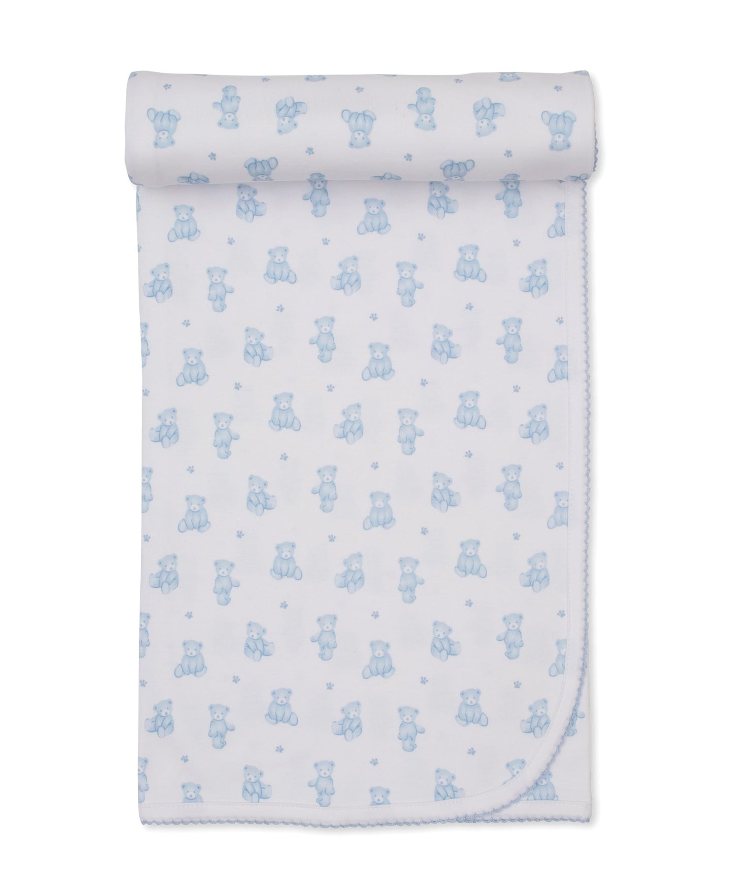 Kissy Kissy Blanket - Teddy Bears, Light Blue, One Size