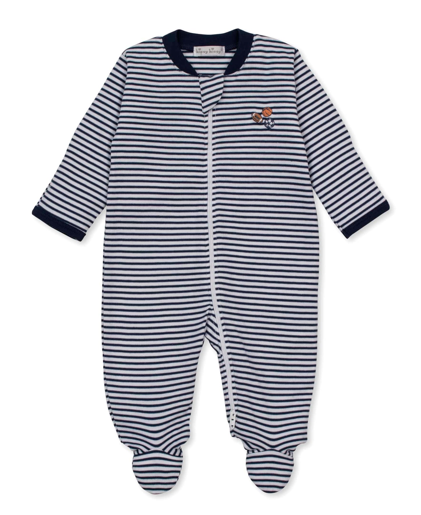 Kissy Kissy Zip Footie - Recreation Sports, 0-3M