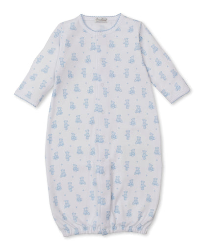 Kissy Kissy Convertible Gown - Teddy Bears, Light Blue, Newborn
