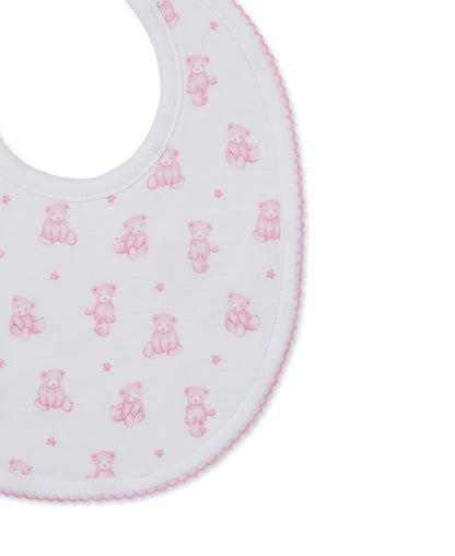 Kissy Kissy Bib - Teddy Bears, Pink, One Size - Image 2