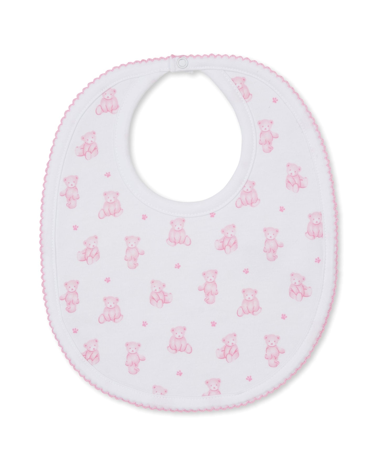 Kissy Kissy Bib - Teddy Bears, Pink, One Size
