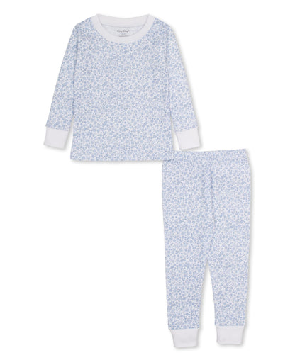 Kissy Kissy Pajama Set Snug Print - Lt Blue, 4Y - Image 2
