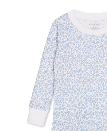 Kissy Kissy Pajama Set Snug Print - Lt Blue, 4Y - Image 3