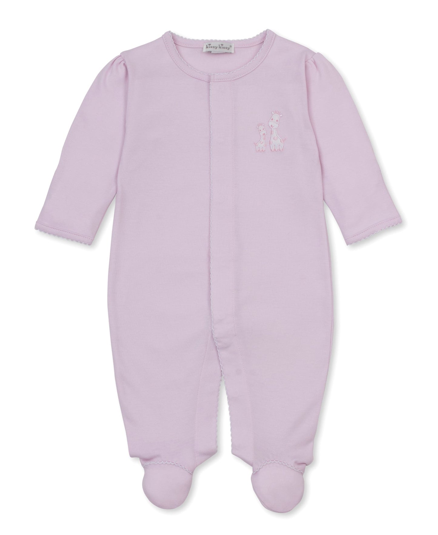 Kissy Kissy Giraffe Laughs Footie - Pink