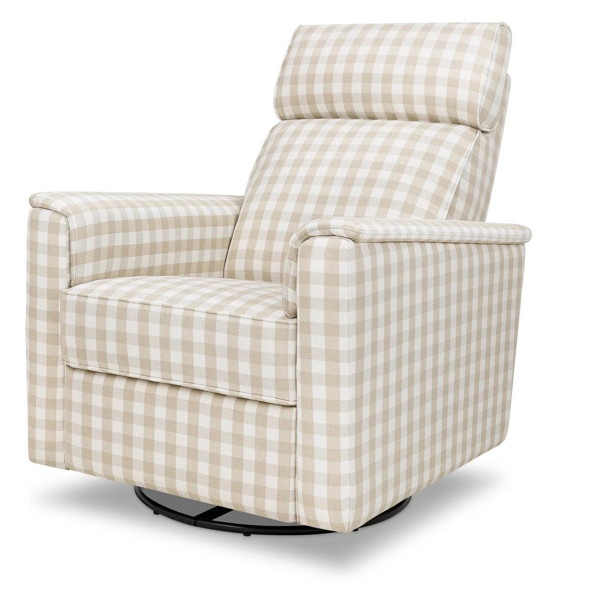 Namesake Willa Plus Electric Glider Recliner w/ Electric Headrest - Tan Gingham - M17186TGH