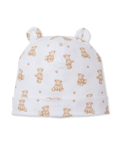 Kissy Kissy Hat - Teddy Bears, Tan, Newborn