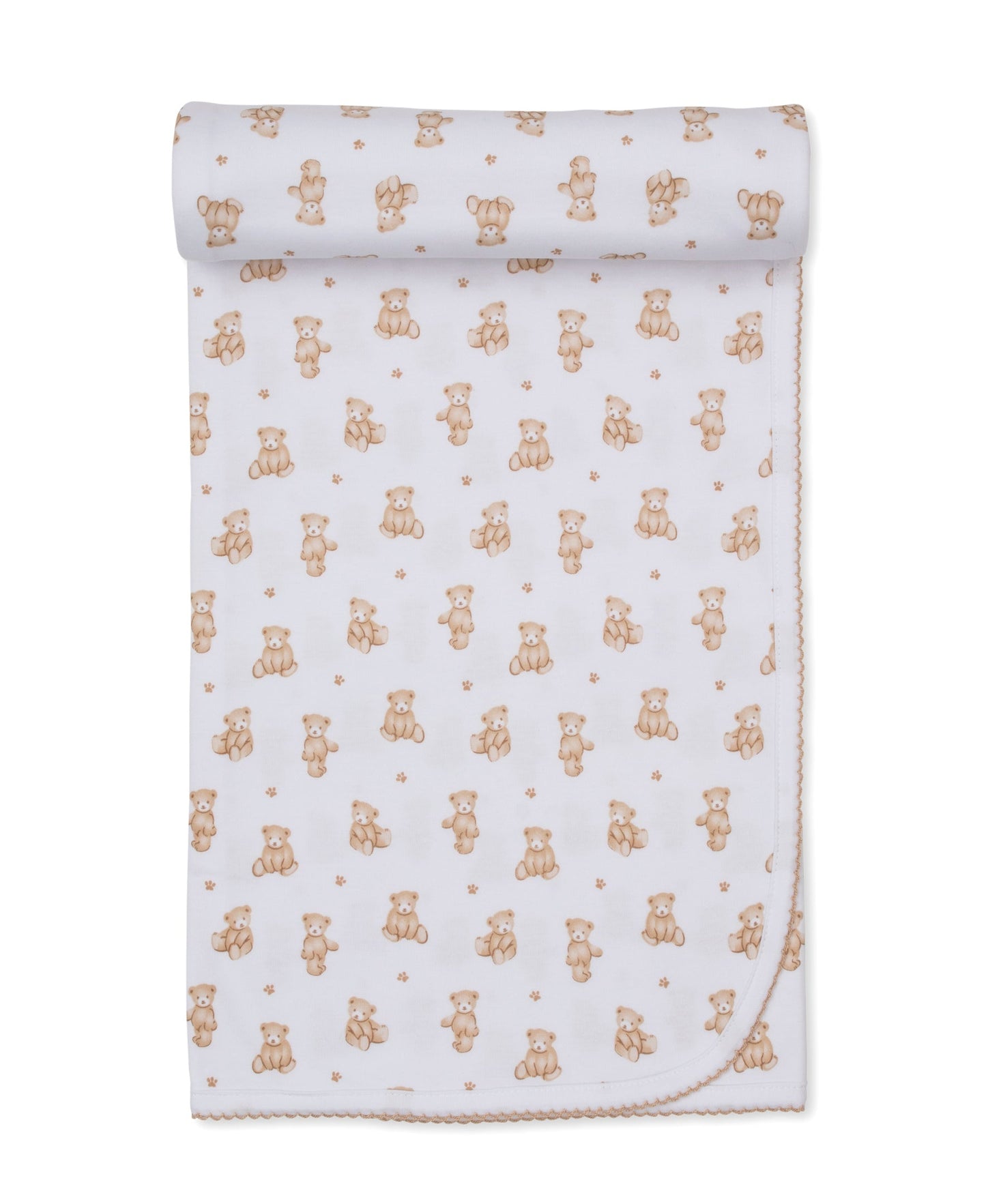 Kissy Kissy Blanket - Teddy Bears, Tan, One Size