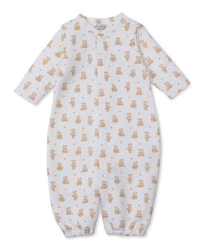 Kissy Kissy Convertible Gown - Teddy Bears, Tan, Newborn - Image 2