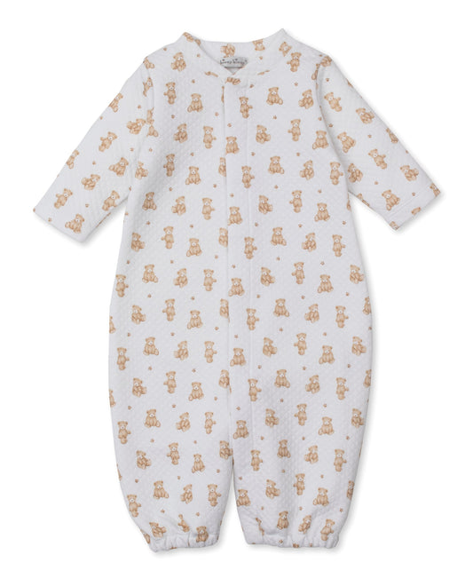 Kissy Kissy Convertible Gown - Teddy Bears, Tan, Newborn
