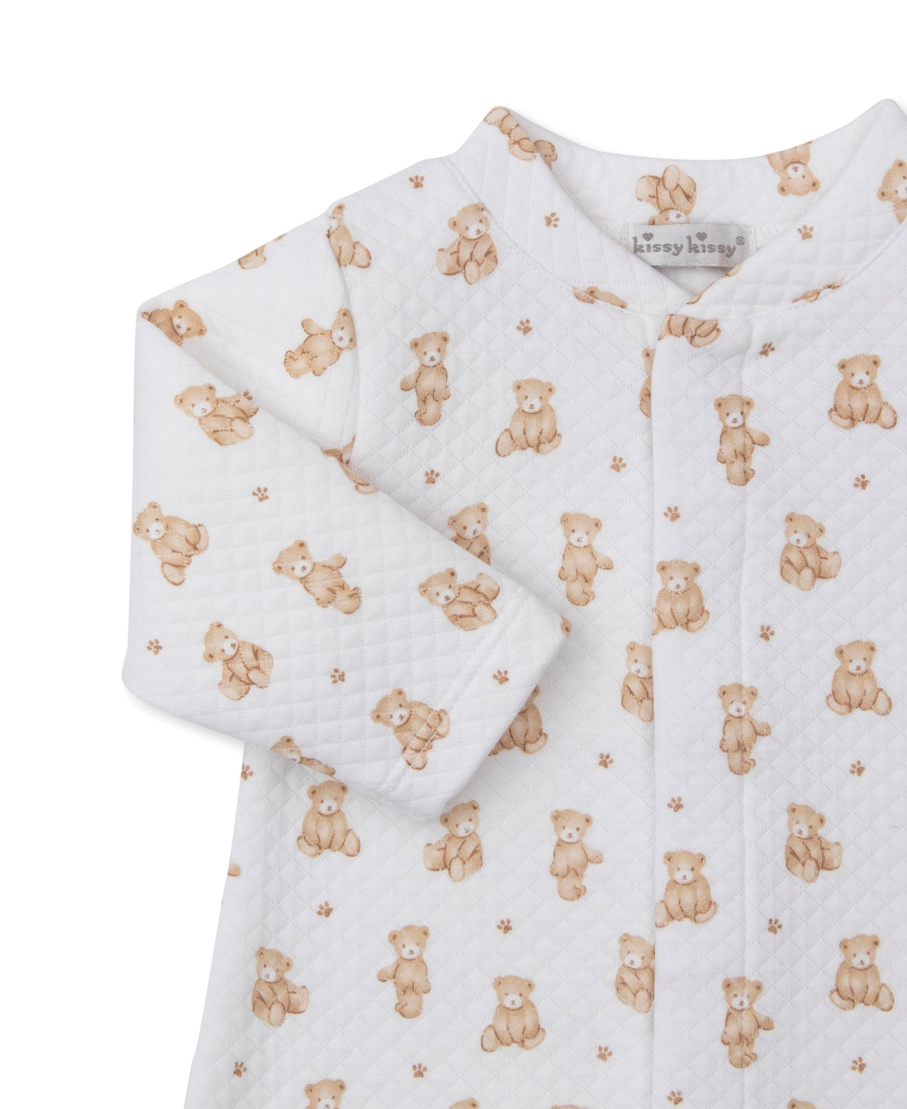 Kissy Kissy Convertible Gown - Teddy Bears, Tan, Newborn - Image 3