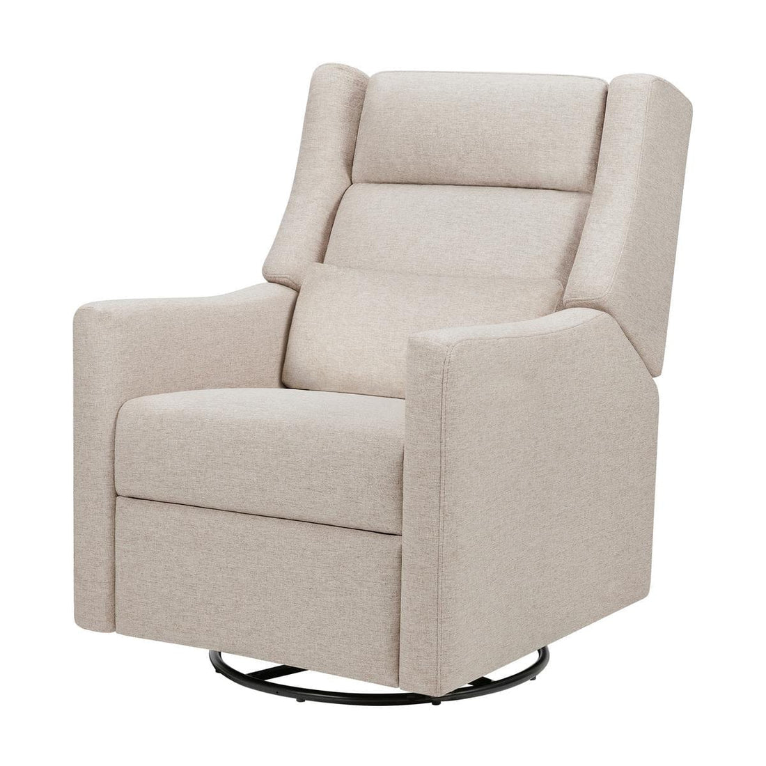 Babyletto Kiwi Plus Electric Recliner Swivel Glider w/ Adjustable Headrest + USB Port - Performance Beach Eco-Weave - M11286PBEW