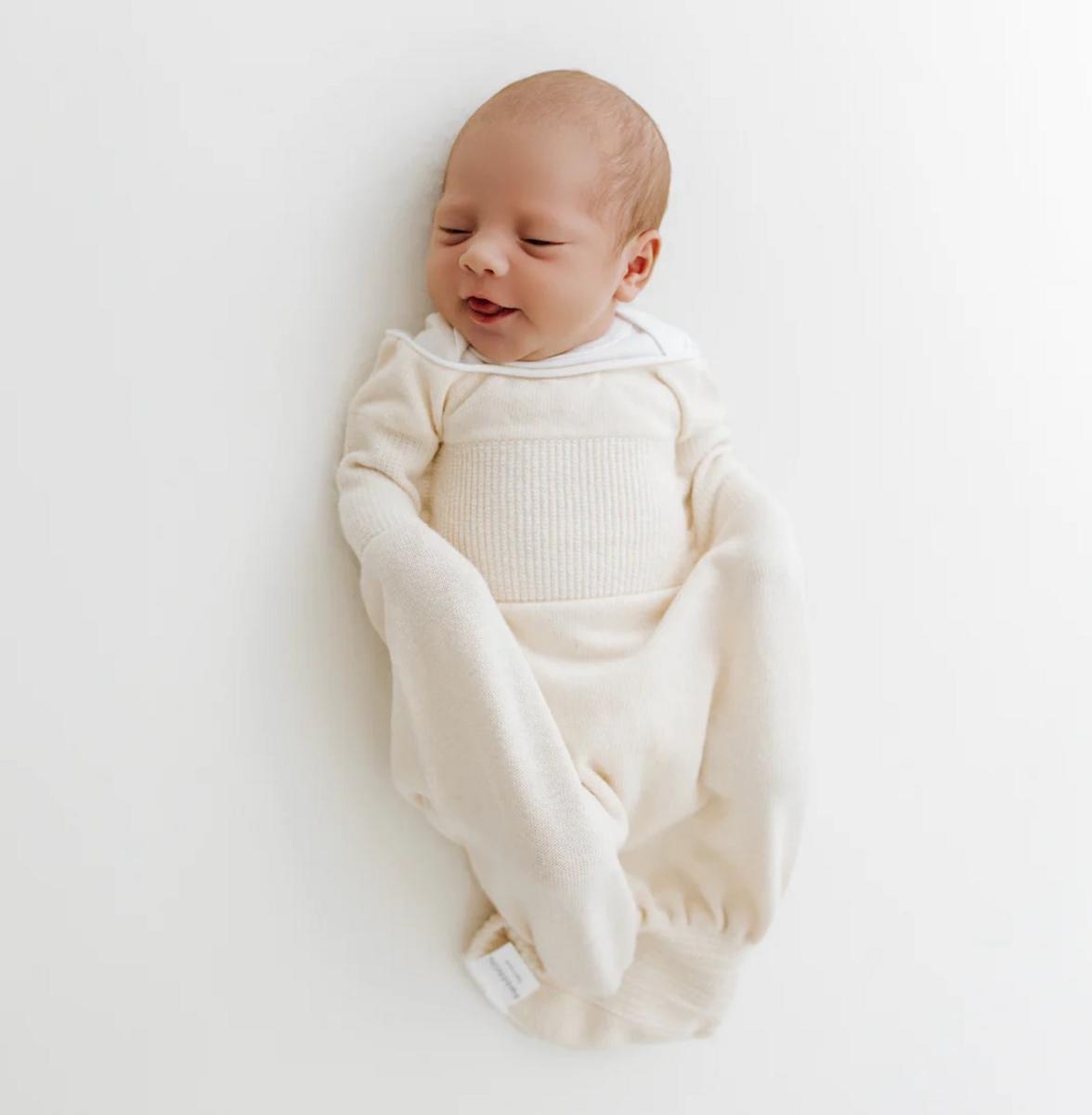 Swaddelini Cotton Sleep Sack Swaddle - Undyed (6-12LBS)