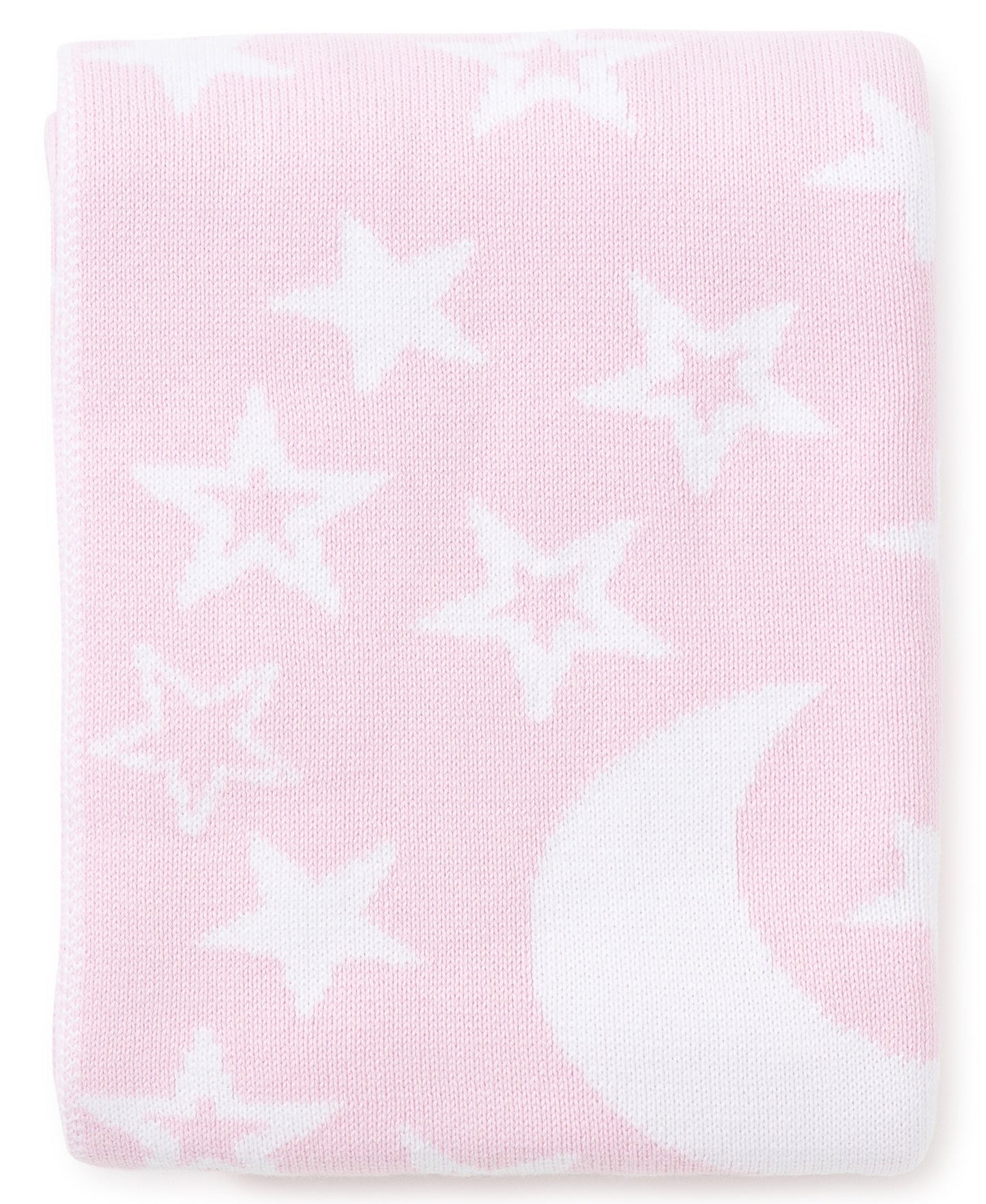 Kissy Kissy Novelty Blanket - Moon and Star Pink