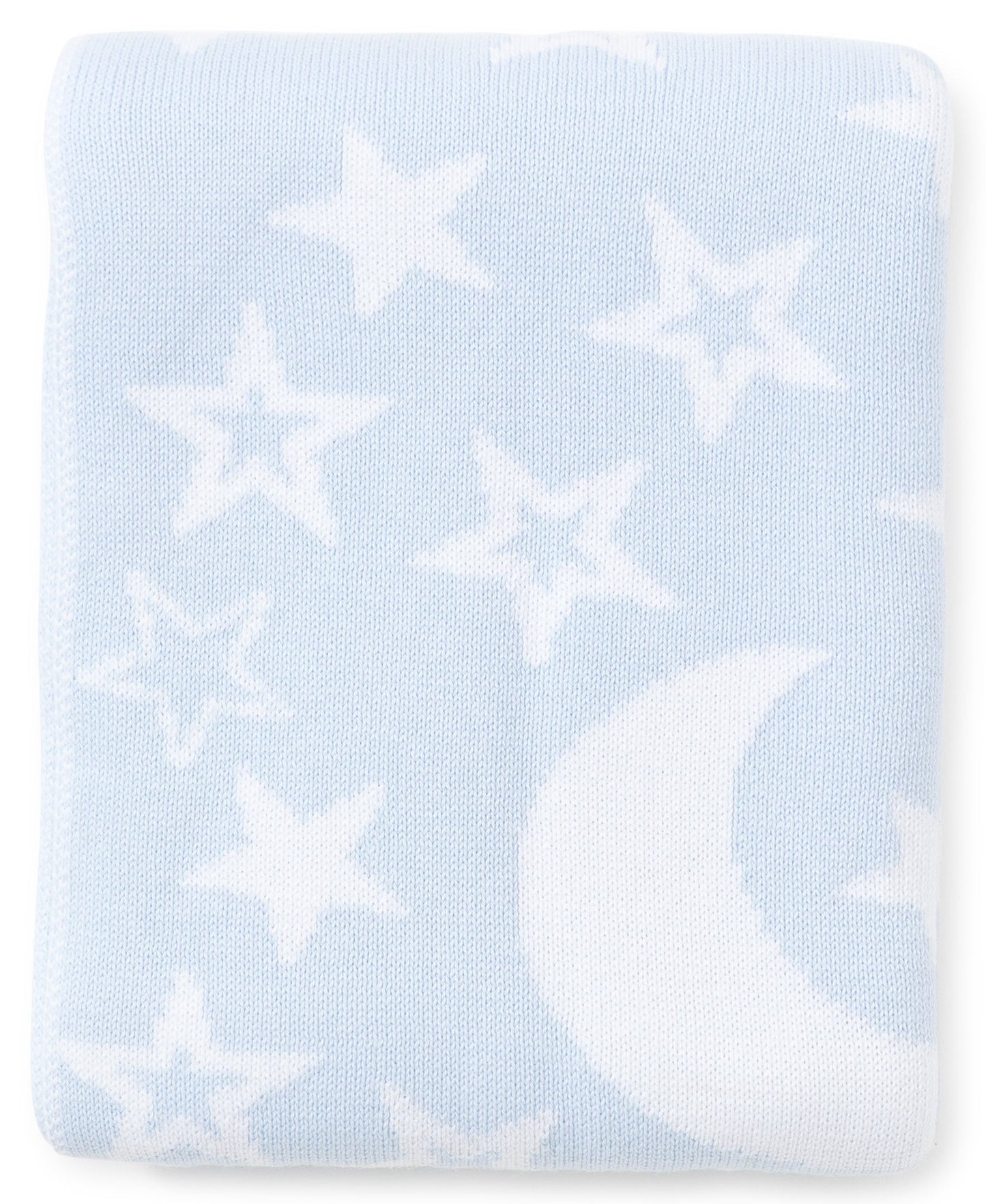 Kissy Kissy Moon and Star Novelty Blanket - Light Blue