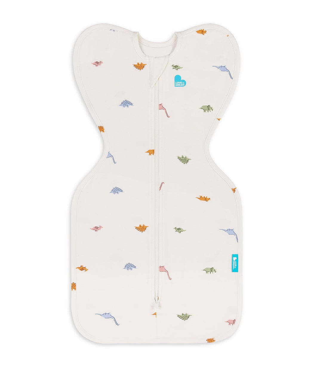 Love To Dream Swaddle UP Original 1.0 TOG, Newborn - Cream Dinosnore - Image 2