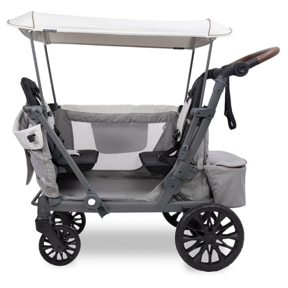 WonderFold L2 Double (2 Seater) Stroller Wagon - Gray