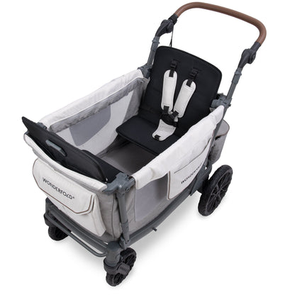 WonderFold L2 Double (2 Seater) Stroller Wagon - Gray