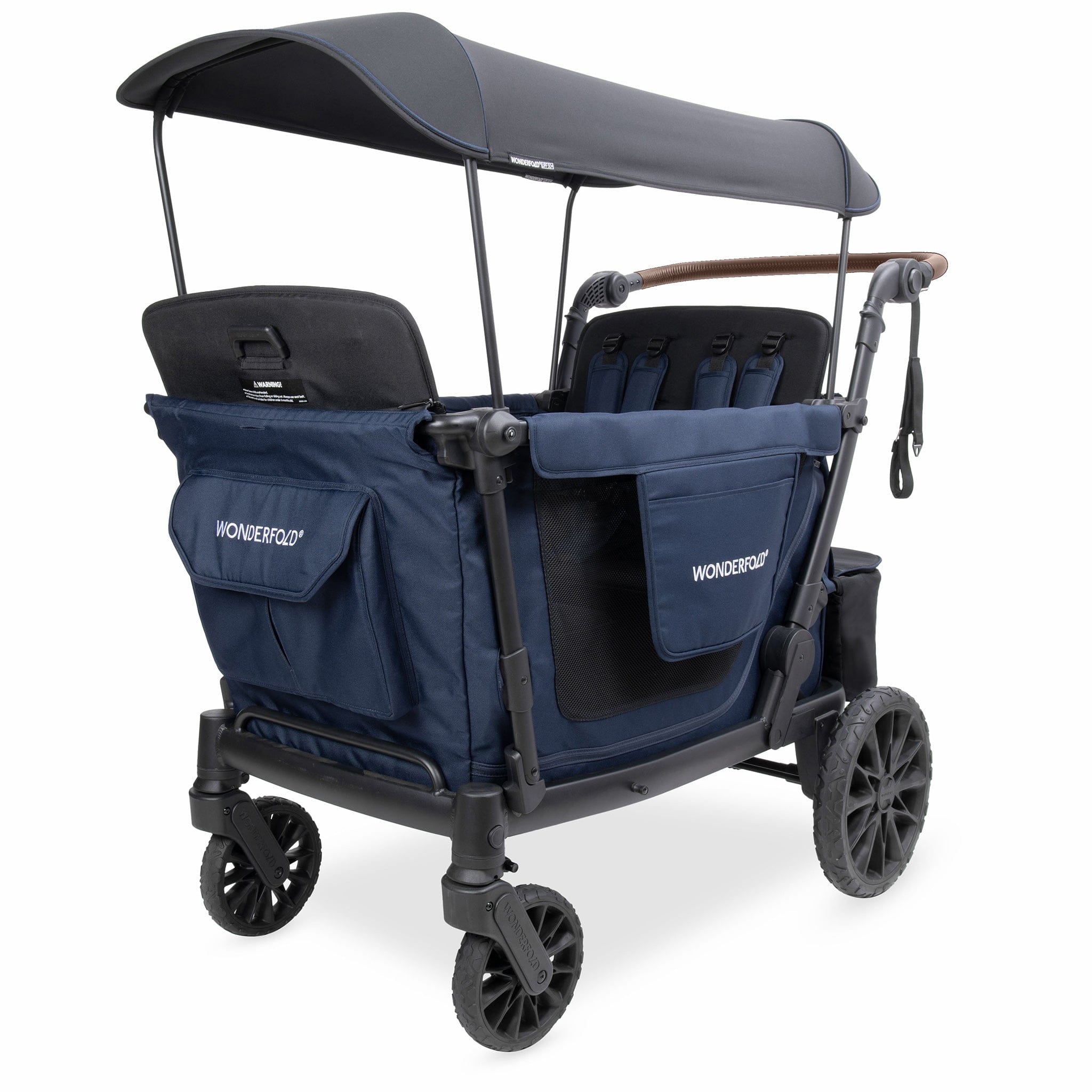 WonderFold L4 Quad (4 Seater) Stroller Wagon - Navy – Albee Baby