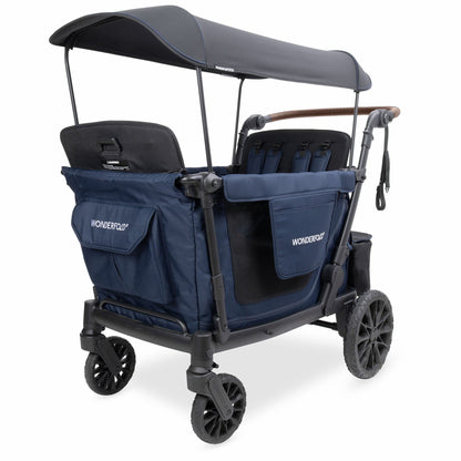 WonderFold L4 Quad (4 Seater) Stroller Wagon - Navy