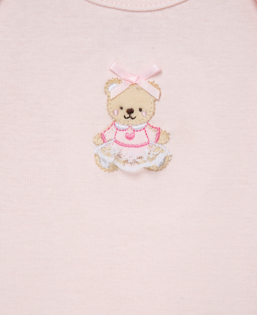 Little Me Sweet Bear 3-Pack Bodysuits - Pink Multi, 3M