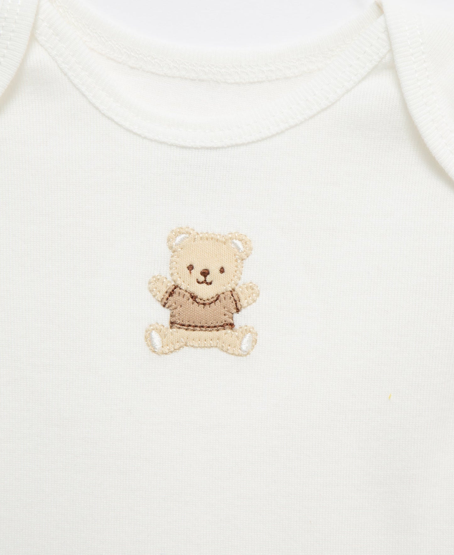 Little Me Gentle Bear 3-Pack Bodysuits - Ivory, 3M