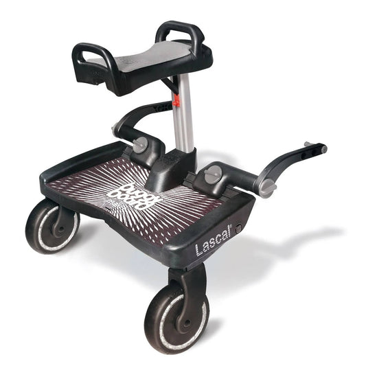 KidCo Lascal BuggyBoard Maxi+ Black with Grey Saddle Seat