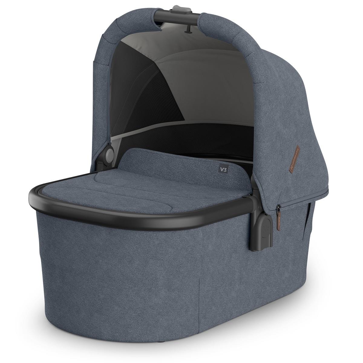 UPPAbaby Bassinet V3 - Julian (Dusty Blue Melange / Carbon Frame) - 0903-BAS-NA-JUL