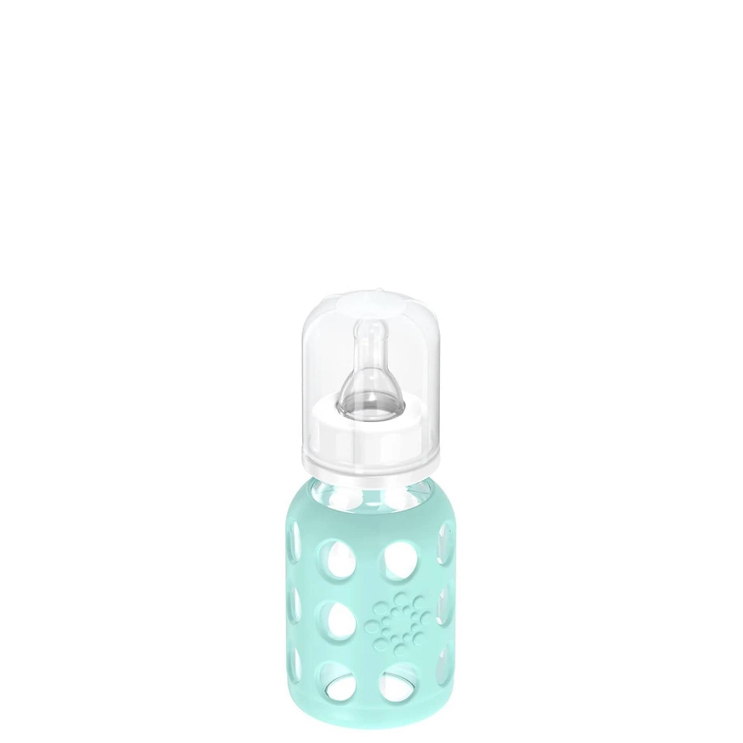 Lifefactory 4oz Glass Baby Bottle with Silicone Sleeve - Mint