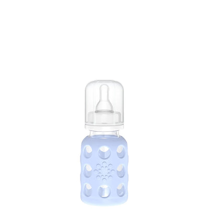 Lifefactory 4oz Glass Baby Bottle with Silicone Sleeve - Blanket