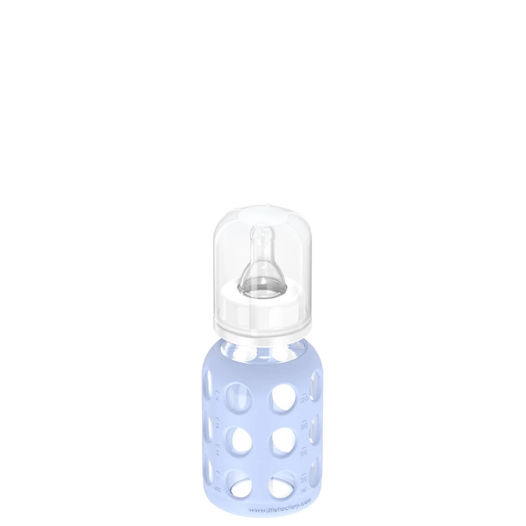 Lifefactory 4oz Glass Baby Bottle with Silicone Sleeve - Blanket