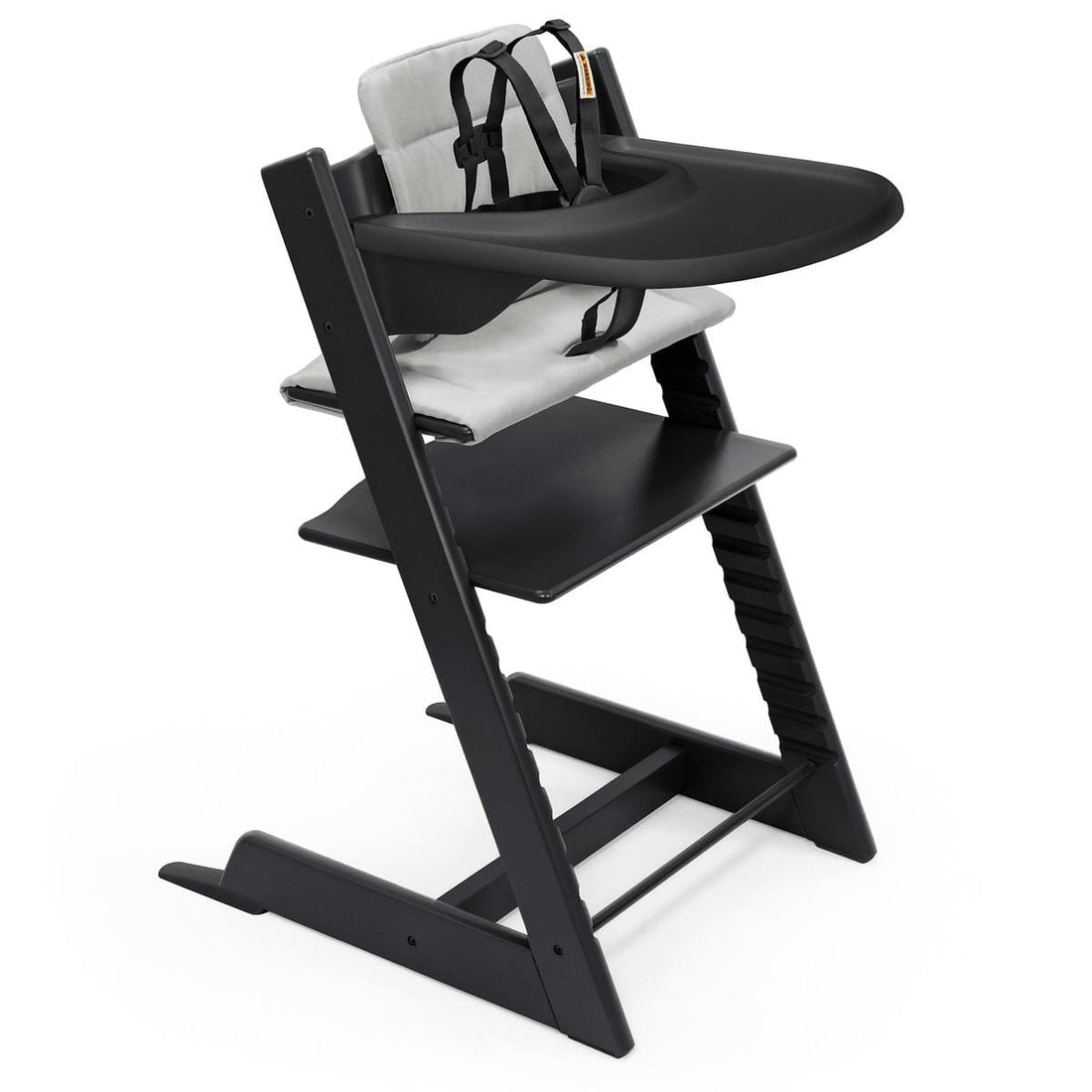 Stokke Tripp Trapp High Chair2 and Cushion with Stokke Tray - Black / Anthracite / Black - 706700