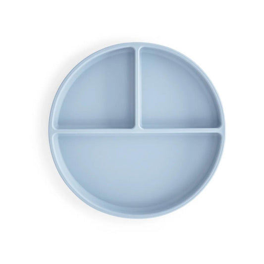 Mushie Silicone Suction Plate - Powder Blue - MSP-20015