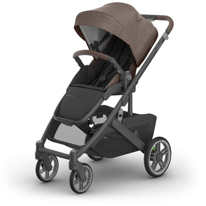 UPPAbaby Cruz V3 Stroller - Owen (Mocha Melange / Carbon Frame / Chestnut Leather) - 0403-CRZ-NA-OWN