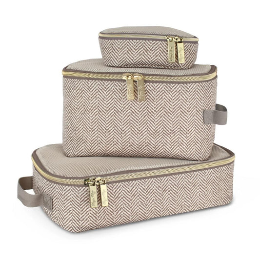 Itzy Ritzy Packing Cubes - Taupe - PC4006