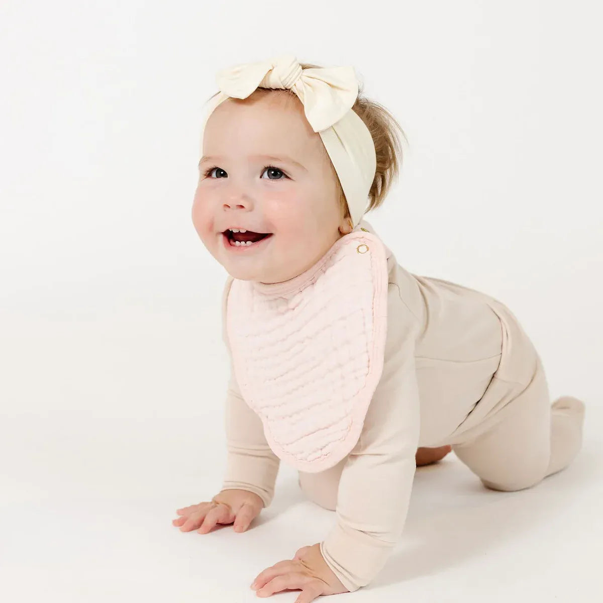 Lou Lou & Company Cloud Muslin Bib 2 pk - Blush