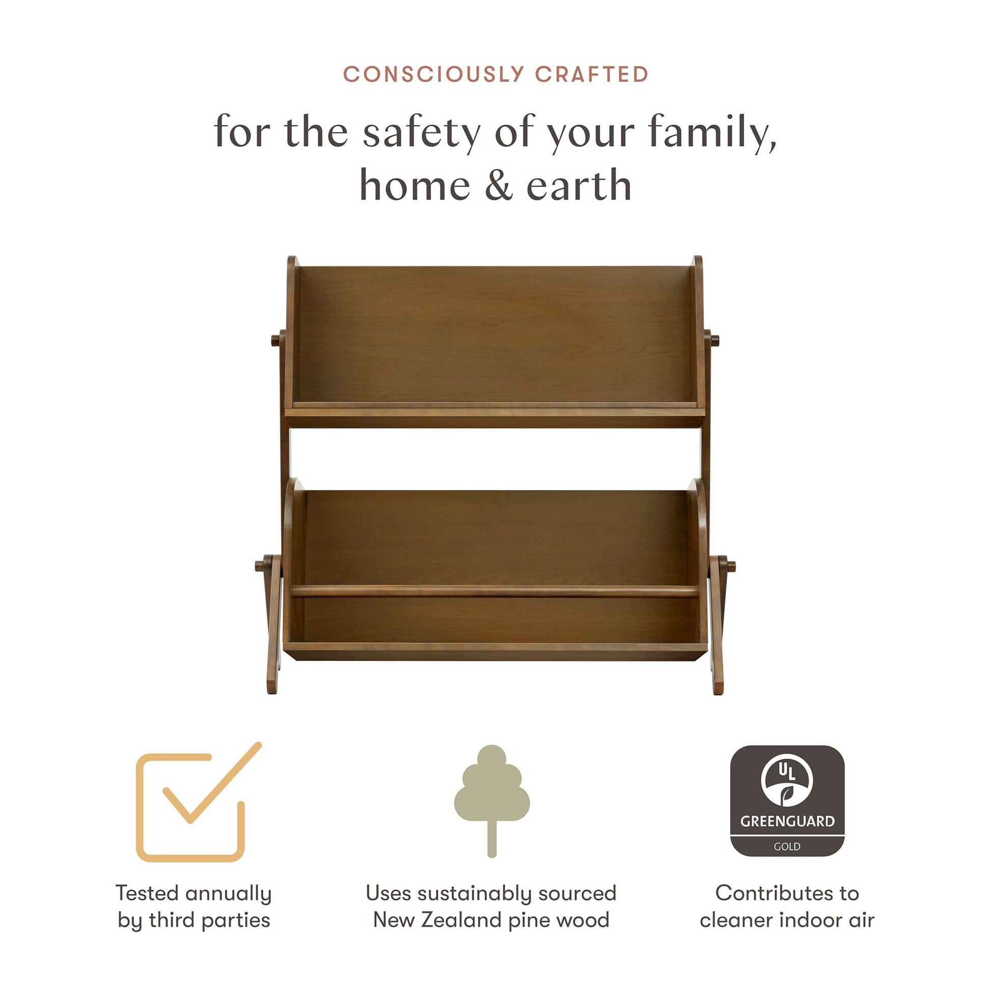 Babyletto Tally Storage and Bookshelf - Natural Walnut - M10611NL