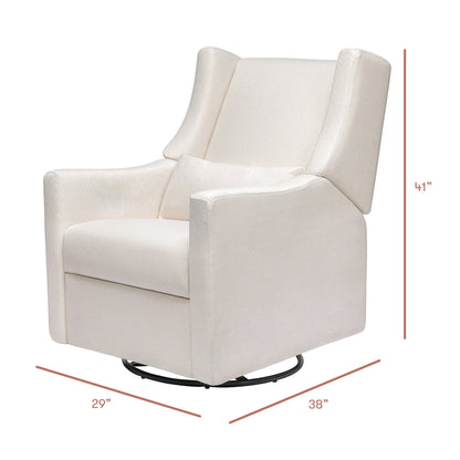 Babyletto Kiwi Recliner and Swivel Glider - Performance Cream Eco-Weave - M11277PCMEW