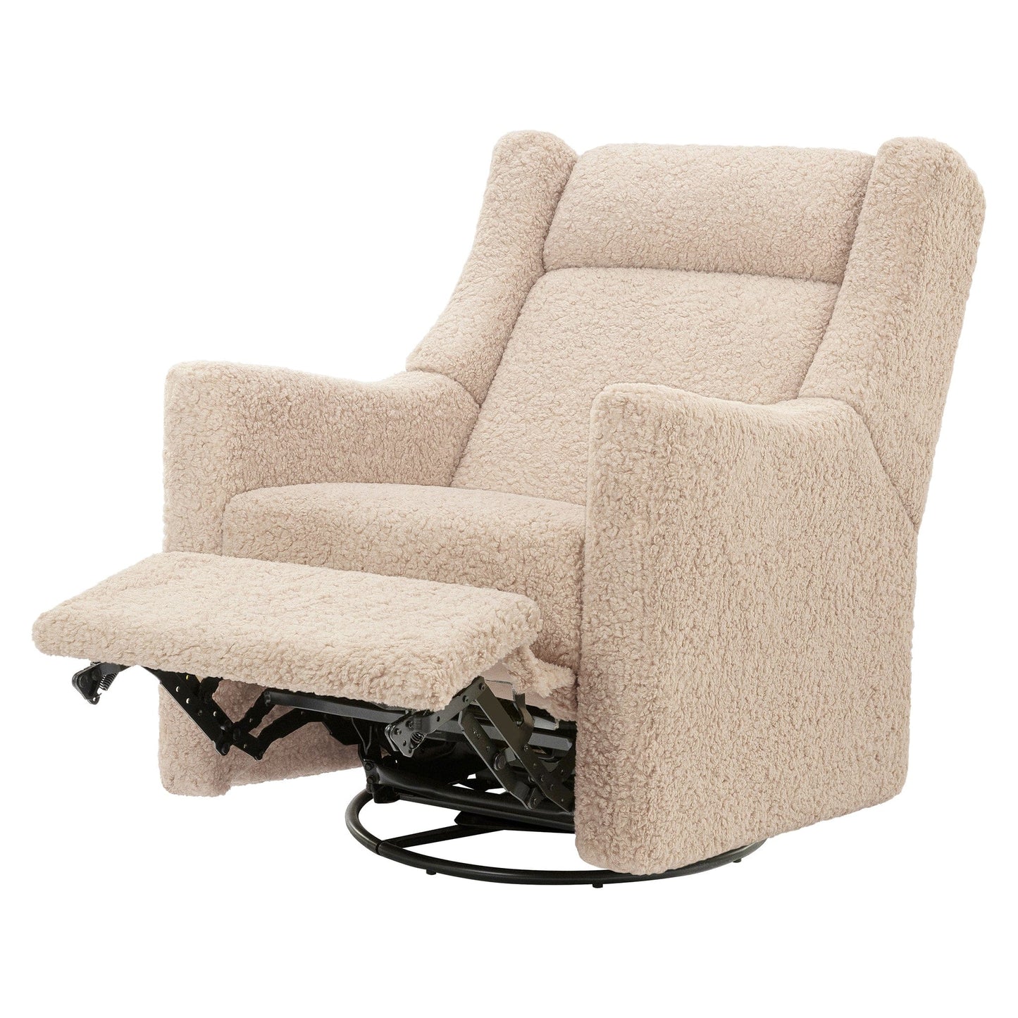 Babyletto Kiwi Deluxe Power Recliner and Swivel Glider with Heat and Massage - Chai Shearling - M11283CSG