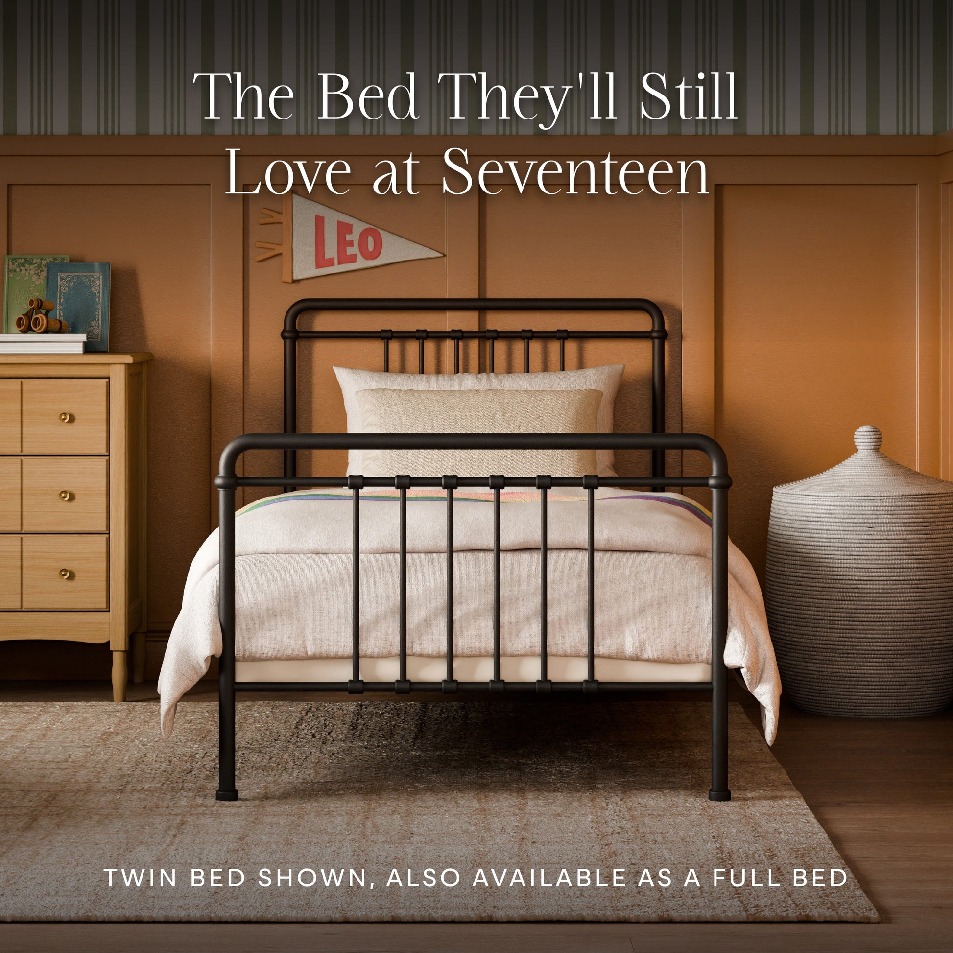 Namesake Winston Twin Bed - Vintage Iron