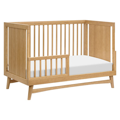 Babyletto Peggy Mid-Century 3-in-1 Convertible Crib w/Toddler Bed Conversion Kit - Honey - M15401HY