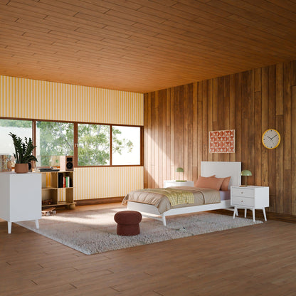 Babyletto Palma Nightstand, Assembled - White - M15960W