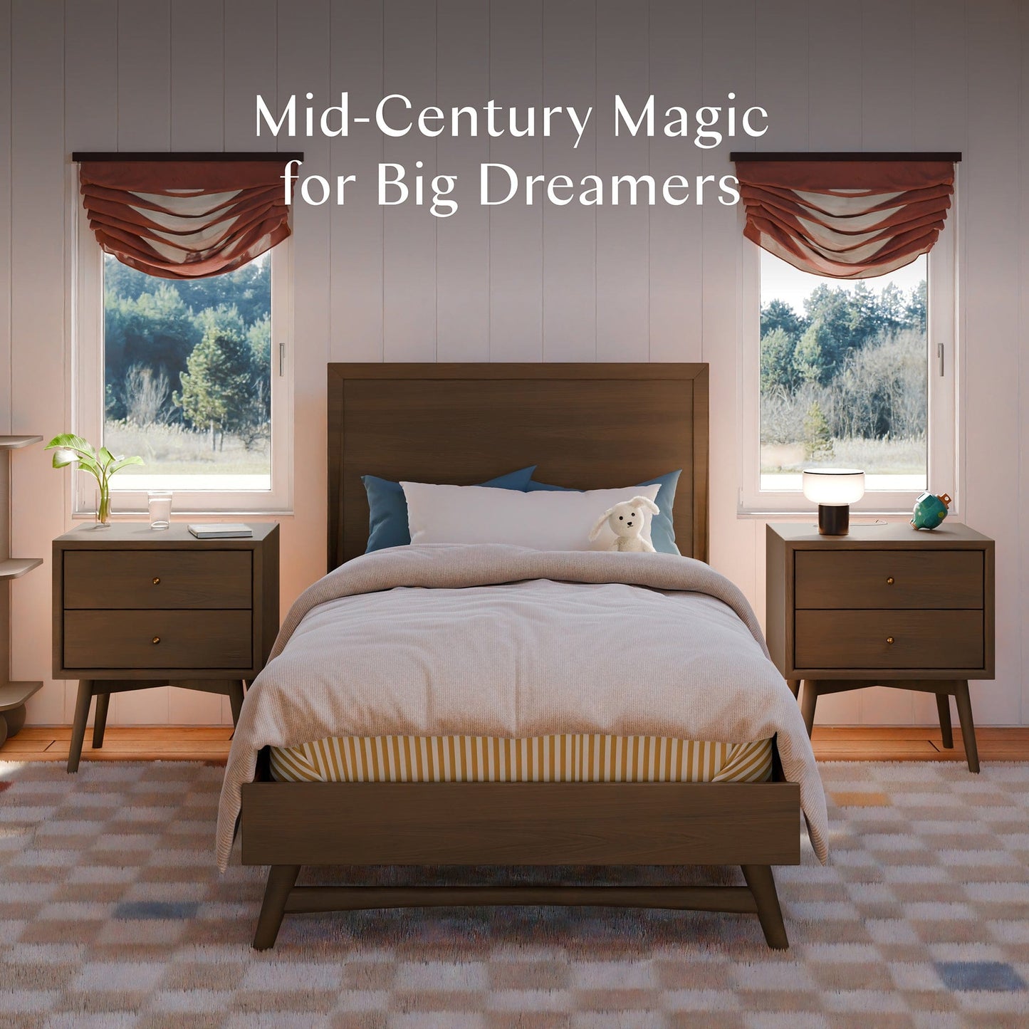 Babyletto Palma Twin Bed - Natural Walnut - M15969NL