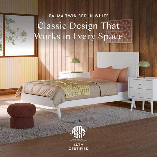 Babyletto Palma Twin Bed - White - M15969W