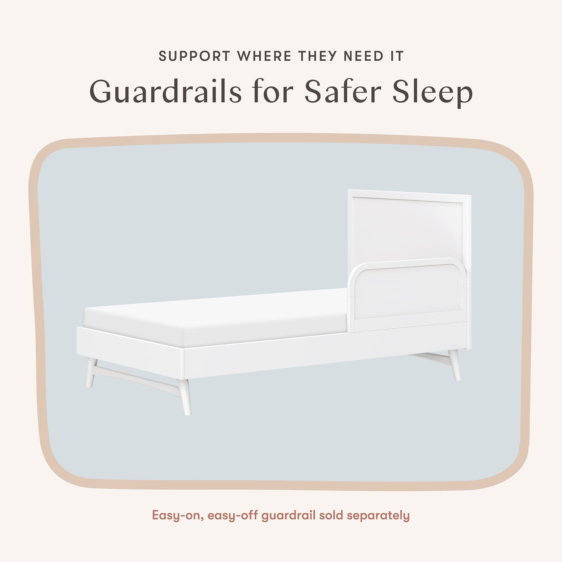 Babyletto Palma Twin Bed - White - M15969W