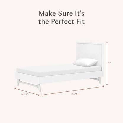 Babyletto Palma Twin Bed - White - M15969W