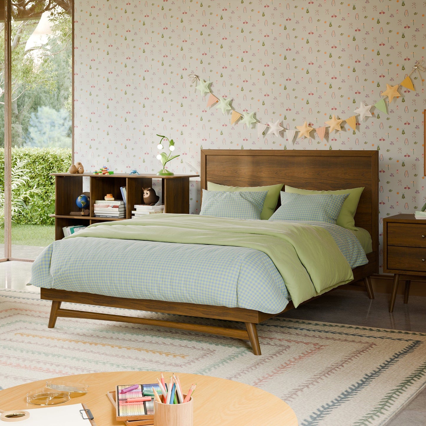 Babyletto Palma Full Bed - Natural Walnut - M15996NL