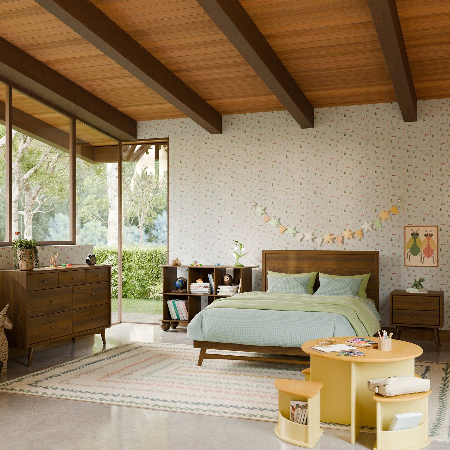 Babyletto Palma Full Bed - Natural Walnut - M15996NL