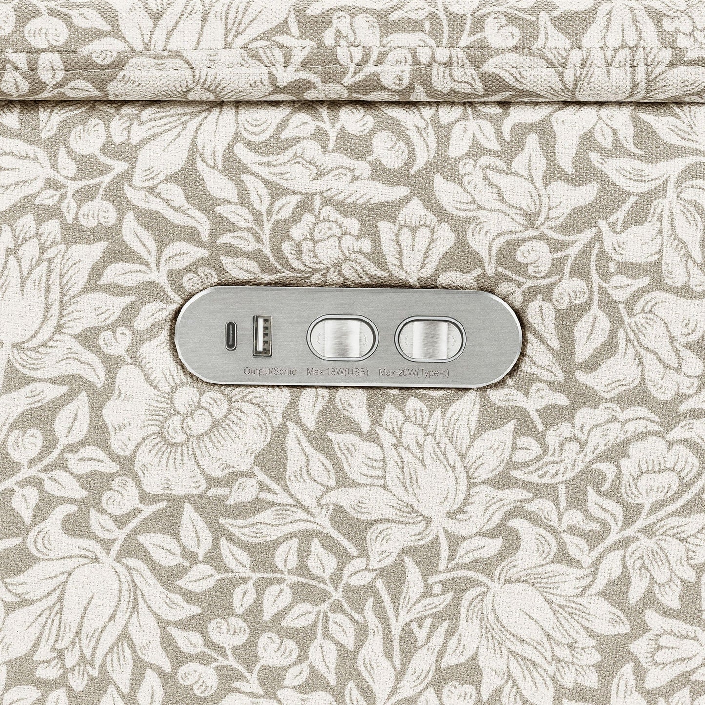 Morris & Co. x Namesake Willa Plus Power Glider Recliner w/ Power Headrest - Mallow in Ash - M17186MADB