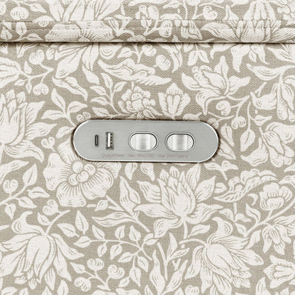 Morris & Co. x Namesake Willa Plus Power Glider Recliner w/ Power Headrest - Mallow in Ash - M17186MADB